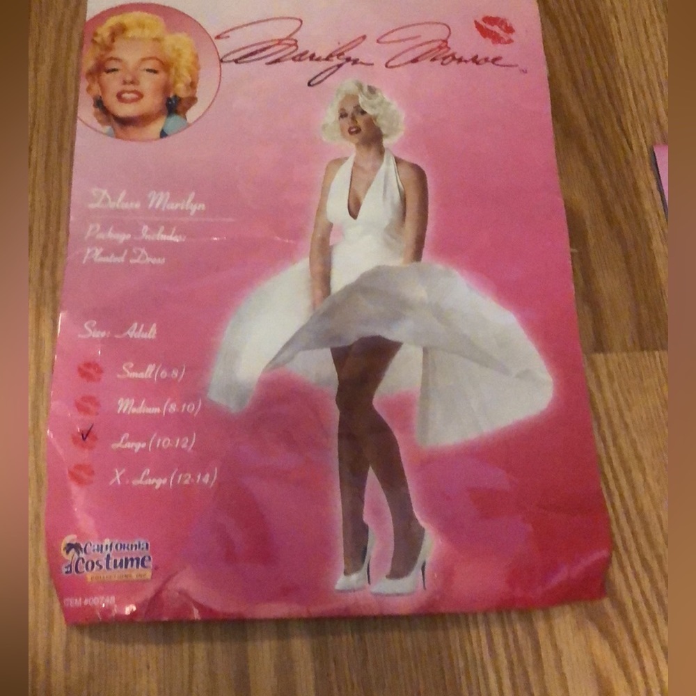 Marilyn Monroe Halloween Dress from the Famous 7 Year Itch! Size Large